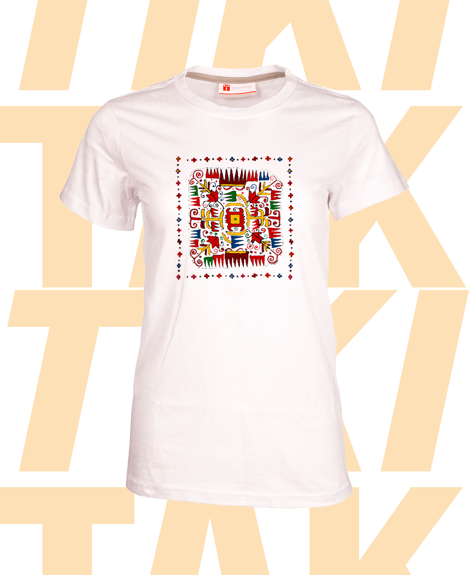 Tshirt white shevica Sun big