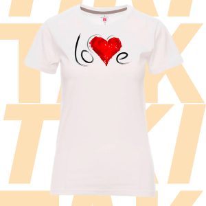 Дамска тениска за Свети Валентин Love