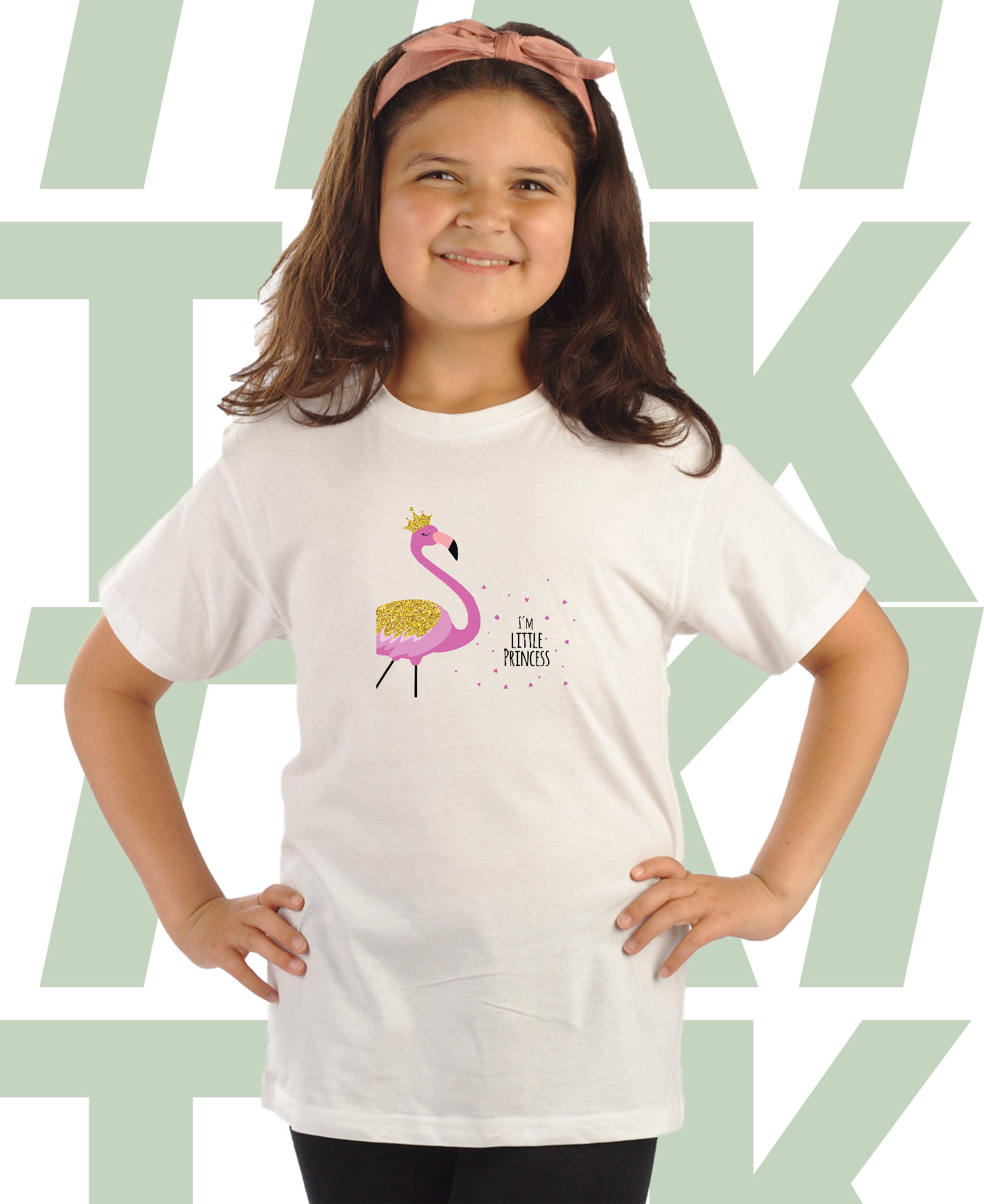Детска тениска за момиче Flamingo